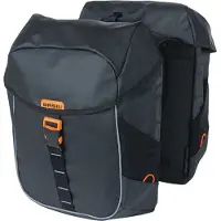 Basil Reflektierende Gepäckträgertaschen Miles Tarpaulin 34L (x2) | Größe 34 L