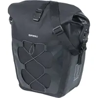 Basil Navigator, wasserdichte Fahrradtasche, Größe L – Einzelne Fahrradtasche, 25 Liter – Schwarz