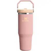 Stanley IceFlowTM Flip Straw 2.0 Tumbler Thermosflasche aus rostfreiem Stahl Peach Rose 1 St.