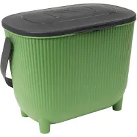 Eda Plastiques 10-liter-kompostbehälter (grün/grau) Eda 013121 V.CT/G.A
