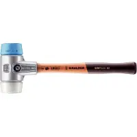 HALDER SIMPLEX - Schonhammer mit Aluminiumgehäuse und Holzstiel, TPE-soft / Superplastik