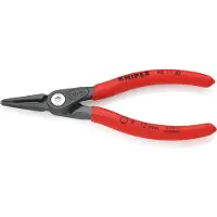 Knipex 48 11 J0, Sicherungsringzange, Chrom-Vanadium-Stahl, Kunststoff, Rot, 140 mm, 105 g