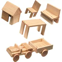 SES Creative 00943 Kinder Werkzeugset - Echter Minihammer und Holzteile, 107 Stück ab 5 Jahren, Bausatz, 5 Jahr(e), Holz, 1 Stück(e), 660 g