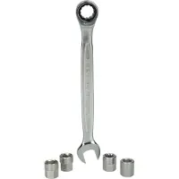 Ks Tools 460.2615, Steckschlüssel-Satz, 5 Kopf/Köpfe, Chrom-Vanadium-Stahl, 200 g