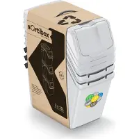 Keden Sortibox Set Mit 3 Mülltonnen Für Recycling 75l