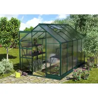 Vitavia Vitavia, Aktionsangebot (inkl. 100 Euro Zubehör): Gewächshaus "Apollo 6200", smaragd grün, 6,2 m², 4 mm HKP