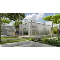 Pergart Vitavia, Aktionsangebot (inkl. 100 Euro Zubehör): Gewächshaus "Zeus Comfort 13800", aluminium eloxiert, 13,8 m², 16 mm HKP