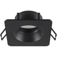 SLV Neue Tria 68 Quadrat IP65 Deckenmontage Ring Schwarz - 1007347