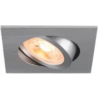 SLV Einbaustrahler New Tria 68 quadratisch - Aluminium - GU10