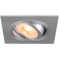 SLV 1007379 NEW TRIA 75, Deckeneinbauleuchte, quadratisch GU10, aluminium