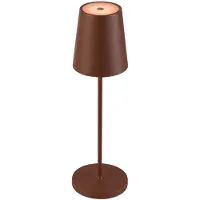 SLV Tischlampe für den Außenbereich Vinolina Two Rost - wiederaufladbar