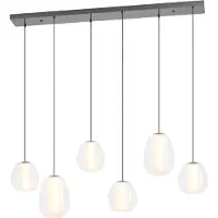 Eglo MENORCA, LED, 2200 K, 3800 lm, IP20, Schwarz, Nickel
