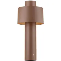 SLV Photoni Cyl 45 Pollerleuchte, Rost - , Braun / Rost, für Terrasse, Aluminium