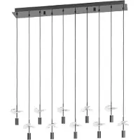Stars of Light Comareira LED-Hängeleuchte nickel 91 cm CCT - , Comareira, Metallisch, für Wohnzimmer, Glas, Modern