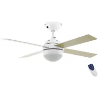 Eglo Fan Fan Weiß und Holz mit Lampe