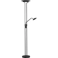 FISCHER&HONSEL GMBH LED Deckenfluter Tallri, dimmbar, schwarz, für Wohn- / Esszimmer, Metall, Modern, LED Stehlampe