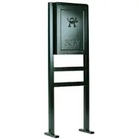 Ks Verlichting Mailbox Postbox B9A im Rahmen - schwarz