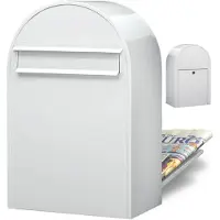 Bobi Briefkasten Classic B 9016 Weiß