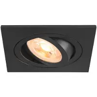 SLV 1007378 NEW TRIA 75, Deckeneinbauleuchte, quadratisch GU10, schwarz
