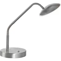 FISCHER&HONSEL GMBH Tischlampe Tallri, dimmbar, alu / grau / zink, für Wohn- / Esszimmer, Metall, Modern, Tischlampe