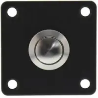 Intersteel Quadratische Türklingel Chimea Schraubenloch schwarz