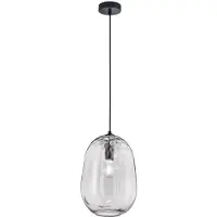 FISCHER&HONSEL GMBH FISCHER & HONSEL Pendelleuchte BRETAGNE D 26 cm schwarz Hängelampe