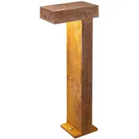 SLV Rusty Pathlight 70, Bodenbeleuchtung für den Außenbereich, Rostfarbe, Stahl, IP55, I, Bodenmontage
