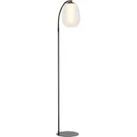 Stars of Light Menorca LED-Stehlampe nickel Höhe 165cm CCT - , Menorca, dimmbar, Metallisch, für Wohnzimmer, Glas, Modern