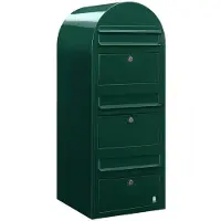 Bobi Briefkasten Trio 6005 Dunkelgrün