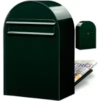 Bobi Briefkasten Classic B 6064 Schwarz Grün