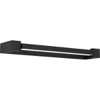 Eglo LED Wandleuchte Gemiliana, Wandlampe aus schwarzem Metall und weißem Kunststoff, Bad Spiegellampe, Badezimmer und Flur Lampe, neutralweiß, IP44