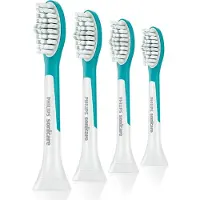 Philips Sonicare For Kids For Kids HX6044/33 Standard-Bürstenköpfe für Schallzahnbürste, 2 Stück(e), Blau, Medium, Gummi
