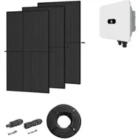 Huawei Photovoltaik-Paket 15 kWp mit Wechselrichter 15 kW, 36 Solarmodulen Glas-Glas full black (* 0% MwSt. gem. §12 Abs. 3 UstG)