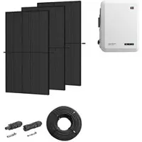 SMA Photovoltaik-Paket 10 kWp mit Wechselrichter 10 kW, 24 Solarmodulen full black (* 0% MwSt. gem. §12 Abs. 3 UstG)