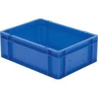 LA-KA-PE Transport-Stapelkasten B400xT300xH145 mm gelb, geschlossen ohne Griffloch