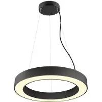 SLV Schwarze Pendelleuchte Medo Ring 60 Ø 60cm