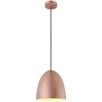 SLV BIG WHITE PRO CONE 30 Pendelleuchte, Pendellänge 250 cm, E27, 1x max. 60 W, Kupfer/Weiß 1008132