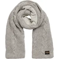Superdry für Damen. W9310068A Grau gestrickter Achterschal (OSFA), Lässig
