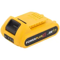 Powerplus 20v 2.0ah Taschenlampenbatterie Gelb Gelb One Size