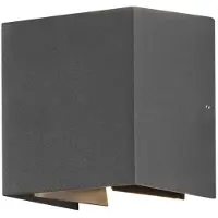 Konstsmide Cremona High Power LED Wandleuchte - anthrazitfarben lackiertes Aluminium, klares Acrylglas, individuell verstellbarer Lichtsaustritt; 7959-370