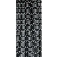 KS Handel 24 Textil Duschvorhang Ethnic Schwarz Weiss 180x180 cm, inkl. Duschvorhangringe inkl. Beschwerung