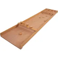 Engelhardt Longfield Dutch Shuffleboard 122 cm | Sjoelbak aus Holz | Inklusive 20 Spielscheiben