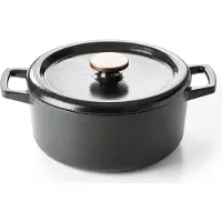 Beka 15141264, 5 l, Schwarz, Eisenguss, Emaille, 285 mm, 367 mm