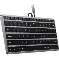 Satechi Slim X1 Bluetooth Tastatur mit Hintergrundbeleuchtung Silber