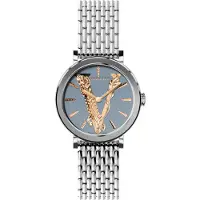 Versace Virtus Damenuhr silber grau