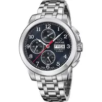 Jaguar Herren Chronograph Uhr Le Chronographe Elegant Luxus Edelstahl silber UJ978/3