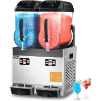 Vevor kommerzielle Slush-Maschine 12 L x 2 Doppeltank Slush-Eismaschine Slushy Machine für gefrorene Getränke