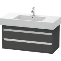 Duravit Waschtischunterschrank Ketho 100x45,5cm, graph ma, 2 Schubk., wandhängend