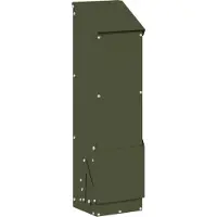 Syfax Hühnerfütterer Olive Grün 13 x 12 x 51 cm Kaltgewalzter Stahl