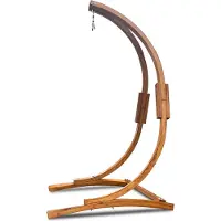 Rijoka Holzständer Hängesessel – 120kg Belastung – 120x120x210cm